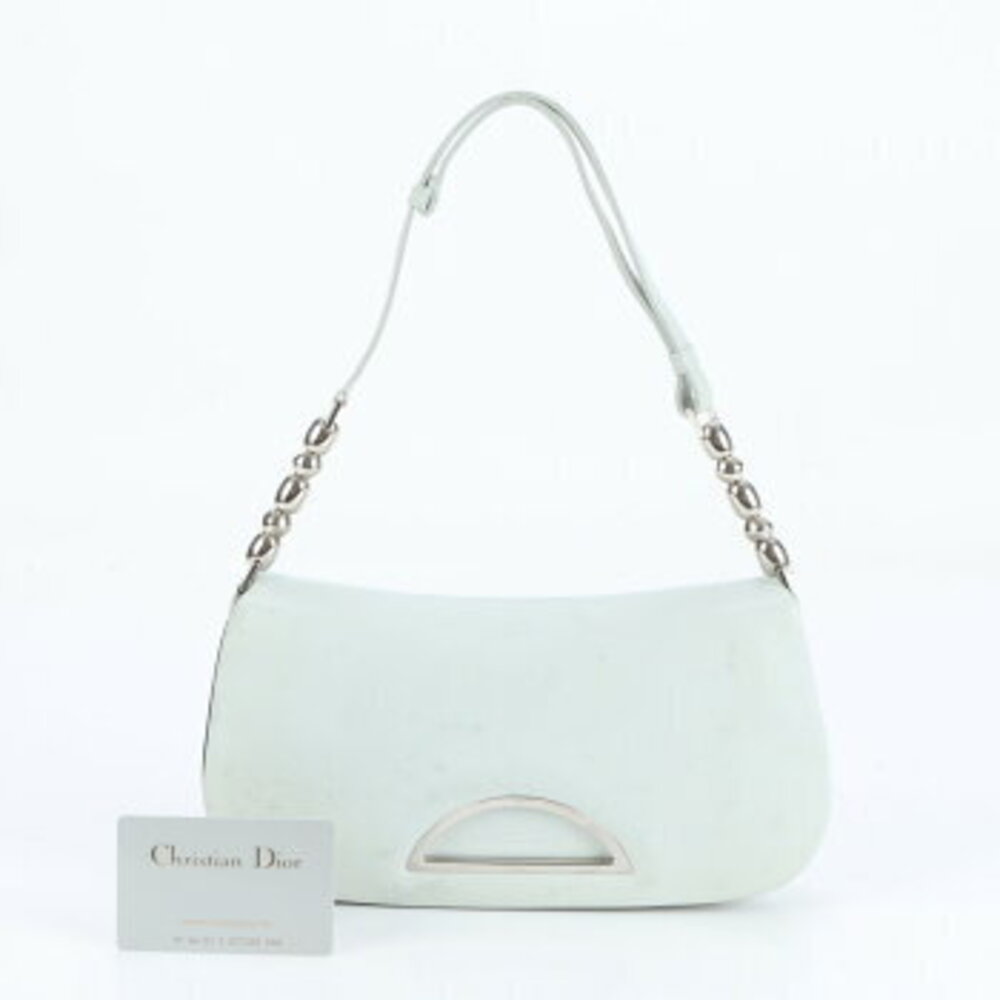 Christian Dior Maris Pearl Leather Shoulder Bag Card
